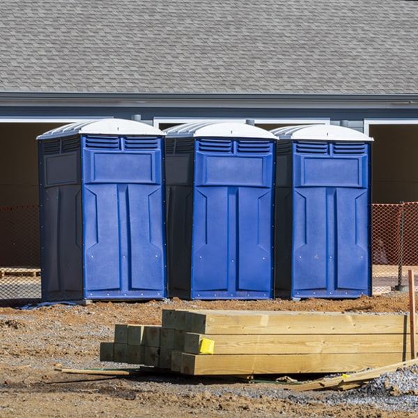 how often are the portable toilets cleaned and serviced during a rental period in Lihue Hawaii